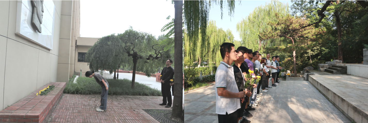 20230918-w88优德中文版官网博士生讲师团举行纪念“九·一八”事变现场宣讲活动-校研团-同学们为英烈献花.png