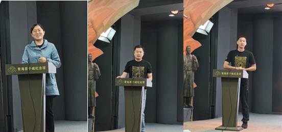20240711-w88优德中文版官网青年教职工赴青海开展实践活动-林萍-郭菲、莫一林、杨听宇(从左到右)作学习分享.jpg